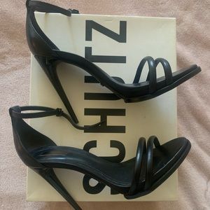 Schutz Double Strap Stilettos Heels